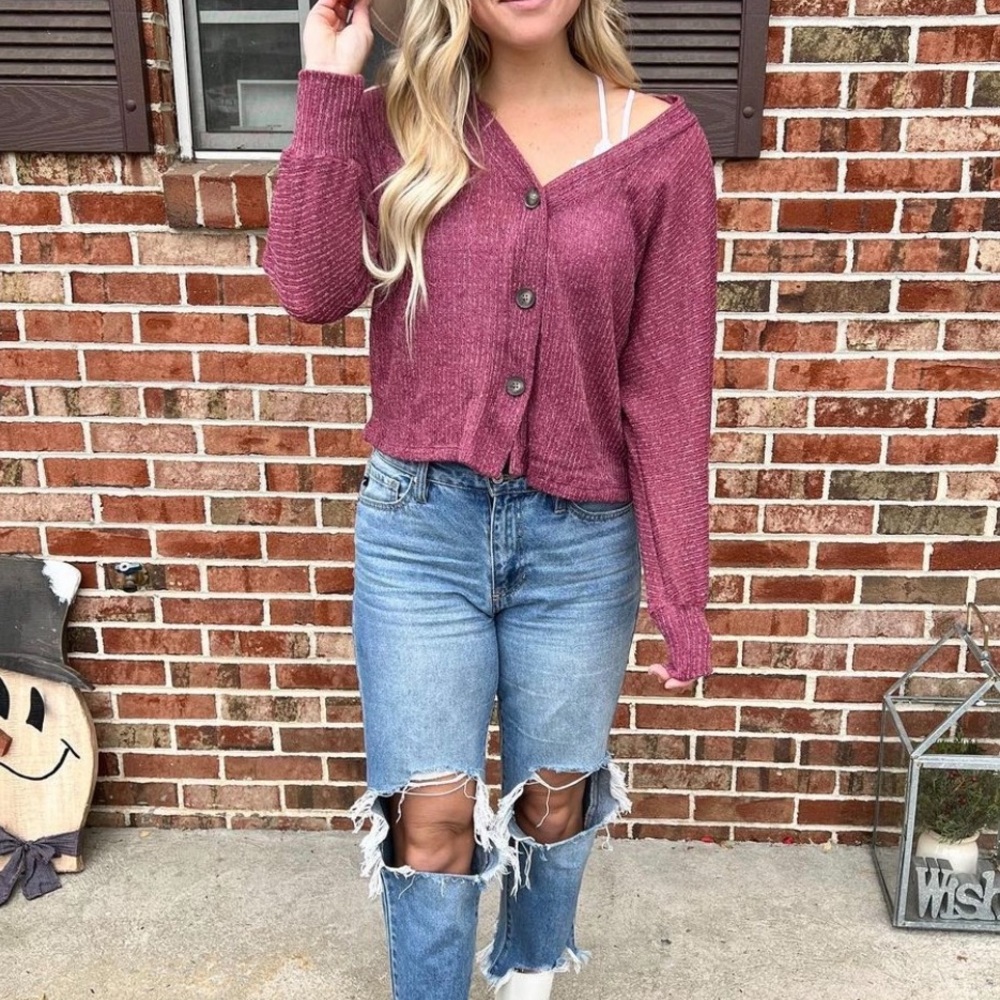 Lush Cropped Cardigan